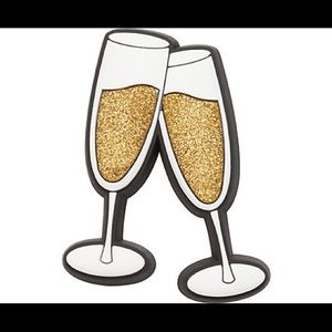 Champagne flute crocs jibbitz